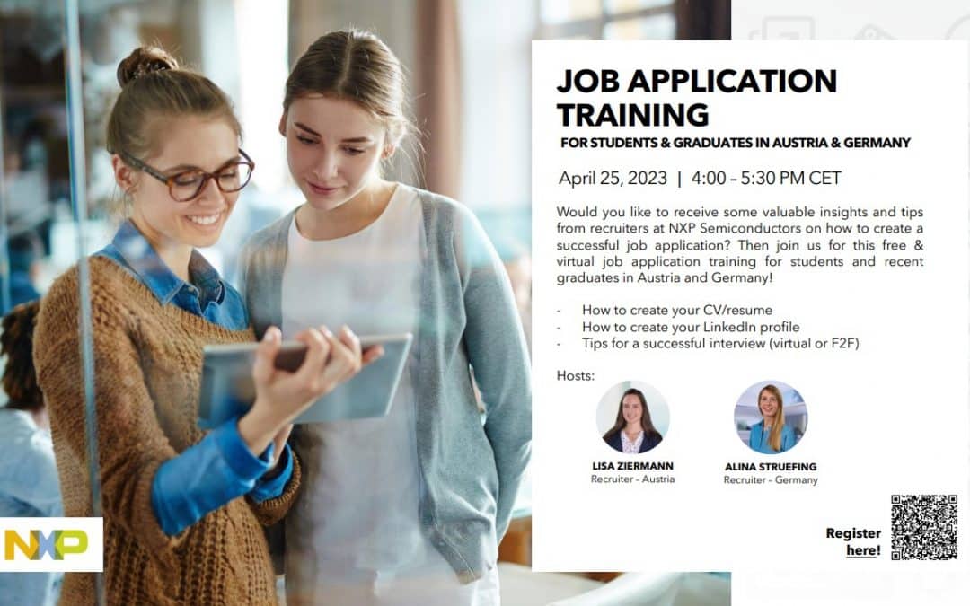 NXP virtualno usposabljanje: prijava na delovna mesta v Avstriji in Nemčiji