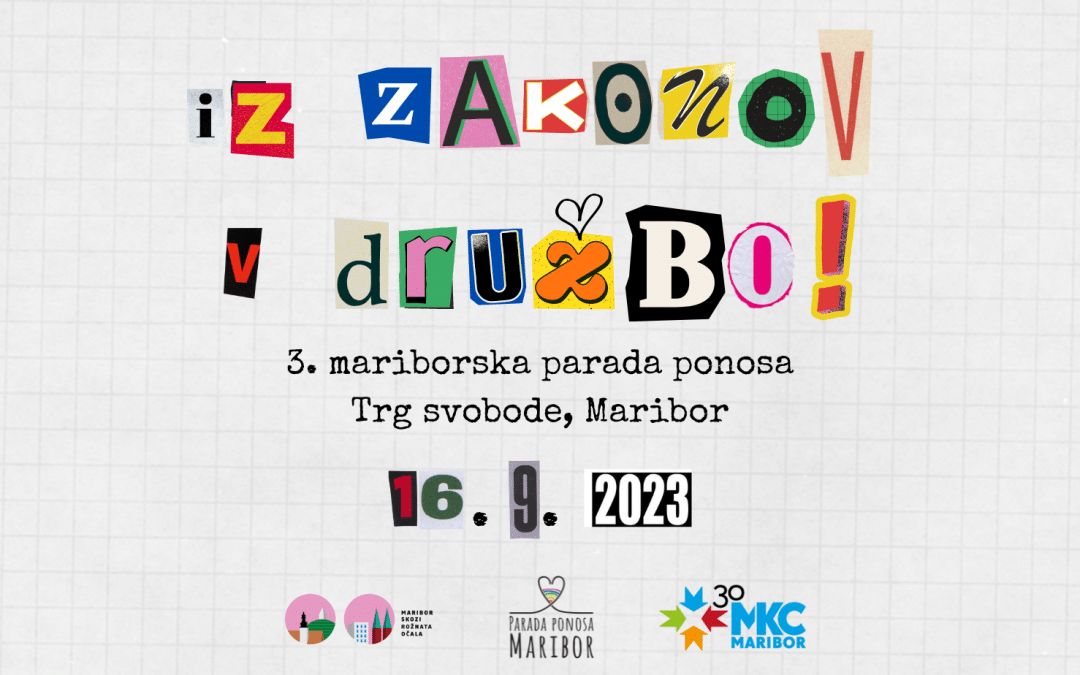 Parada ponosa Maribor 2023: vabimo prostovoljke in prostovoljce!