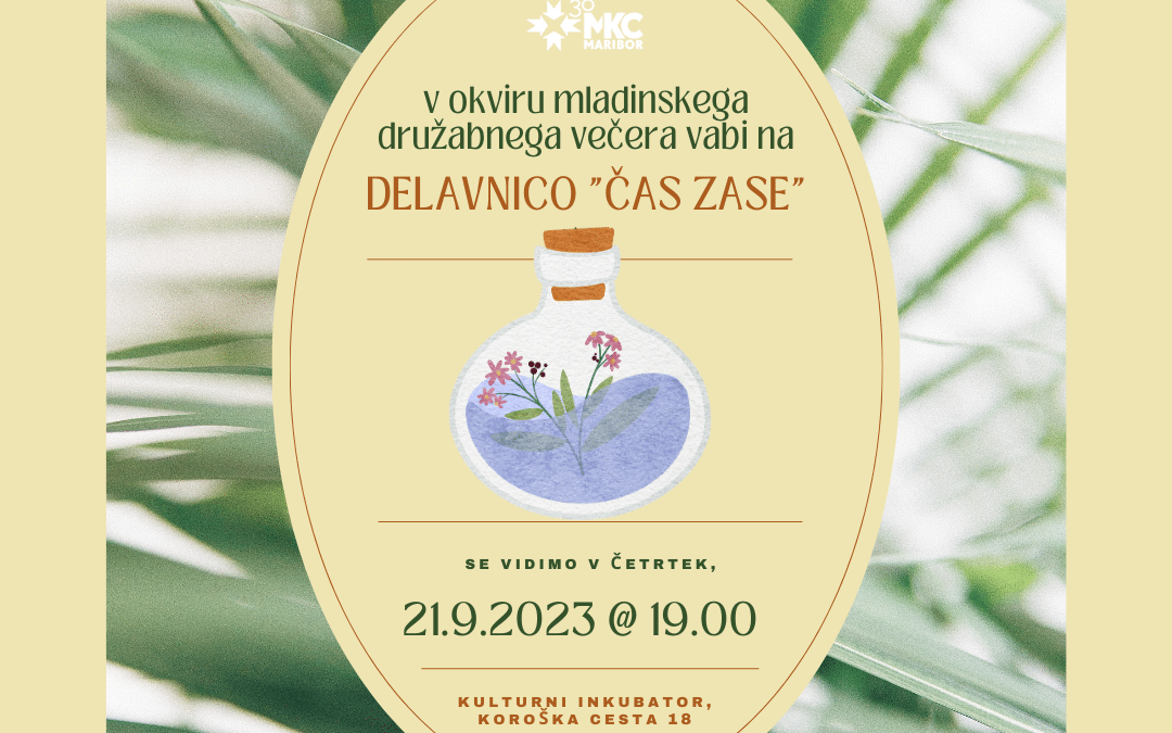 Mladinski družabni večer: vzemi si čas zase
