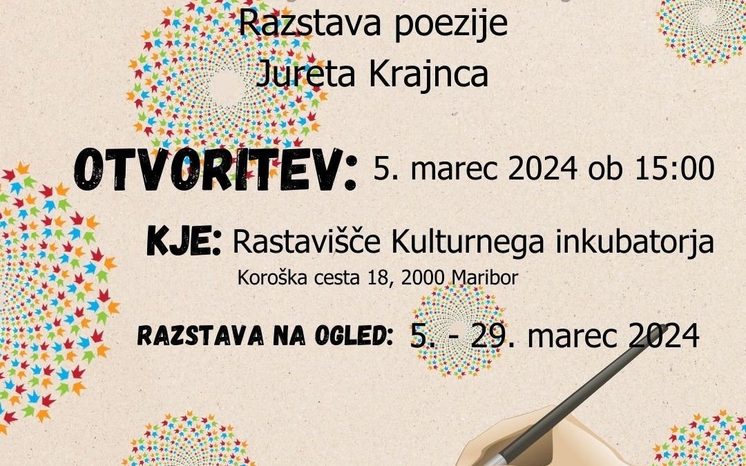 Razstava poezije Jureta Krajnca