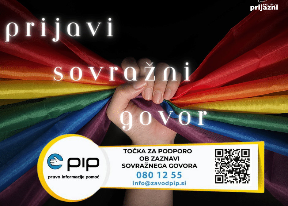 Prijavi sovražni govor zoper #LGBTIQ+ manjšino