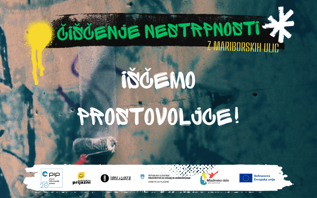Zavod PIP in IndiJanez iščeta prostovoljce za čiščenje grafitov!