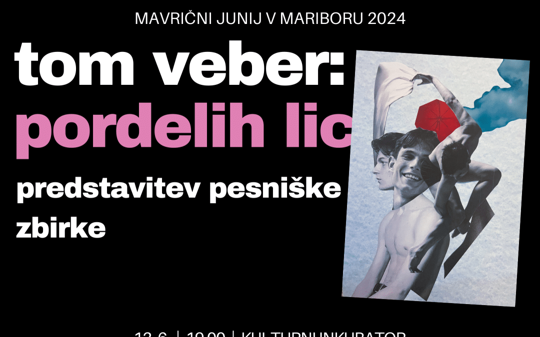 Predstavitev pesniške zbirke Pordelih lic avtorja Toma Vebra