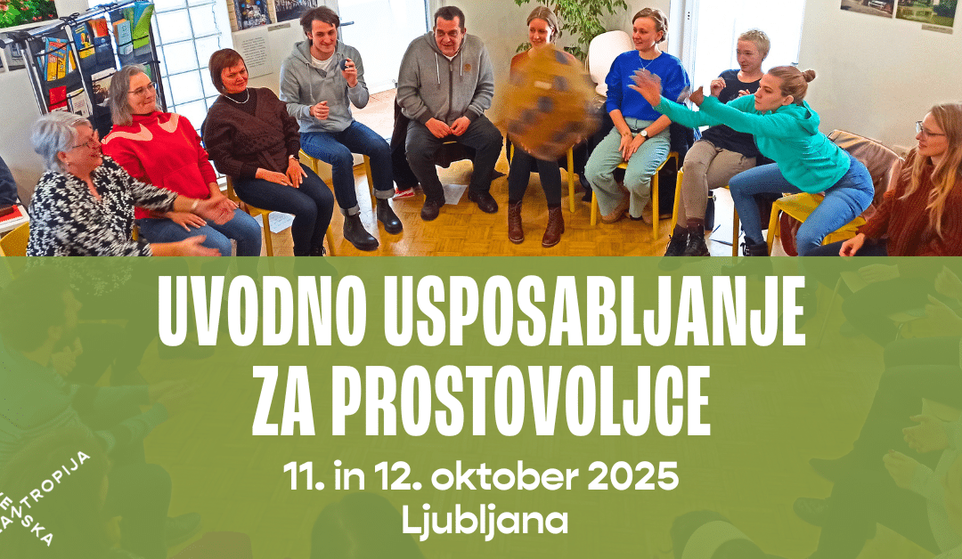 Uvodno usposabljanje za prostovoljce