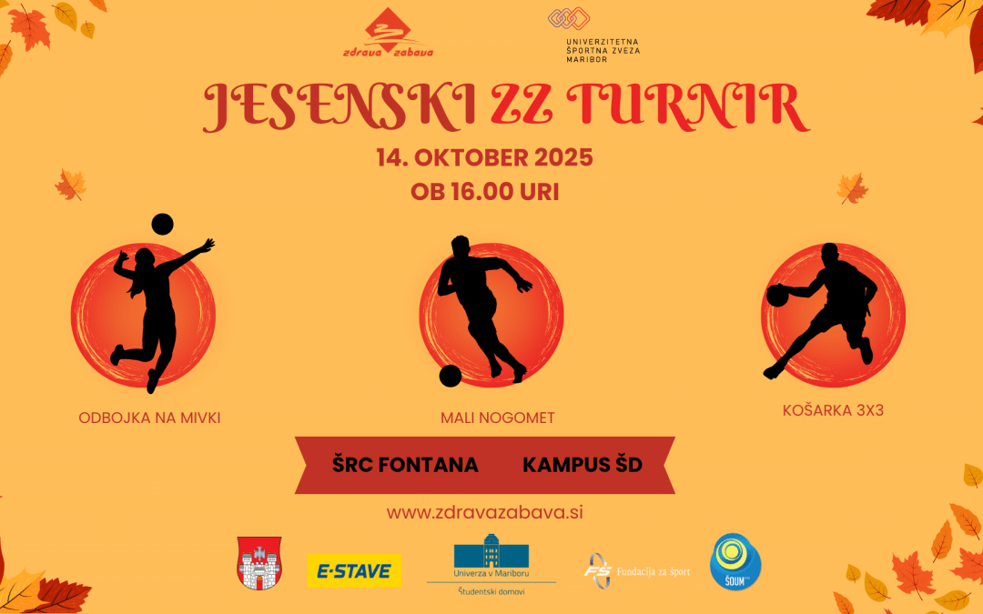 Jesenski študentski turnir v odbojki na mivki, futsalu in košarki 3×3