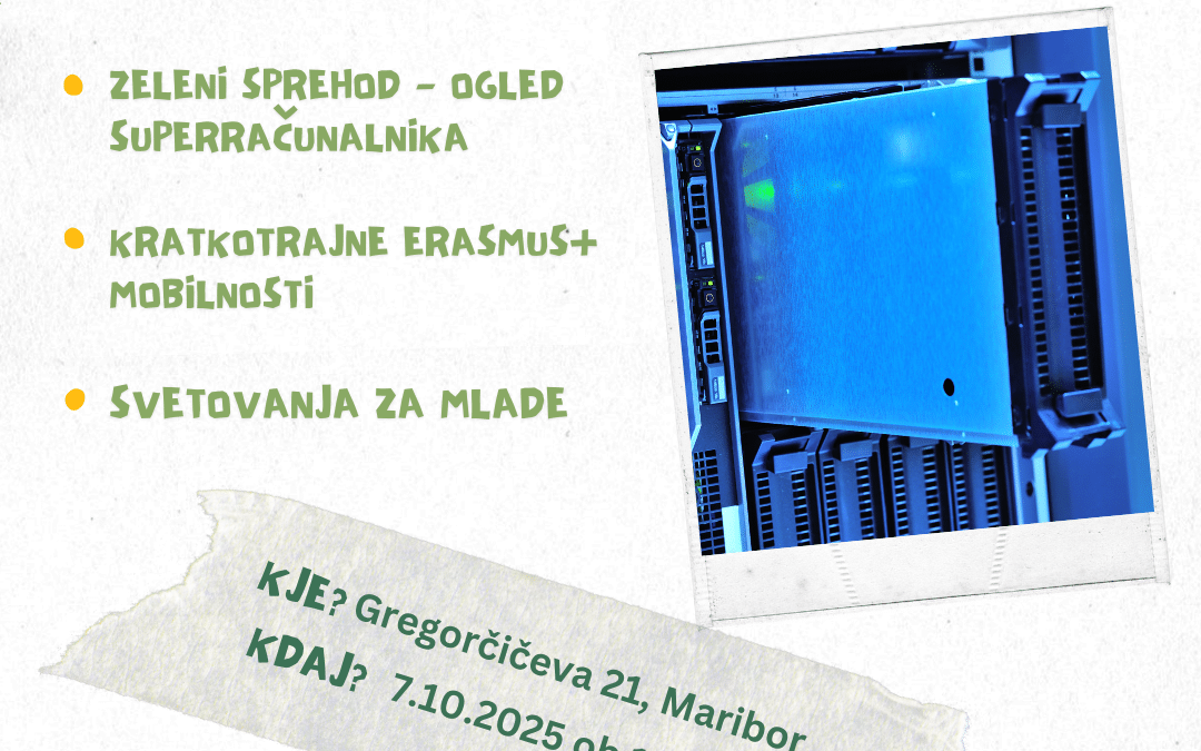 Superračunalnik od blizu – Zeleni sprehod do IZUM-a!