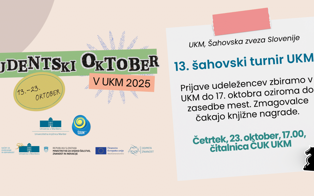 13. šahovski turnir UKM