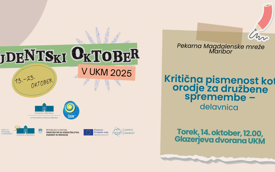 Delavnica Kritična pismenost kot orodje za družbene spremembe