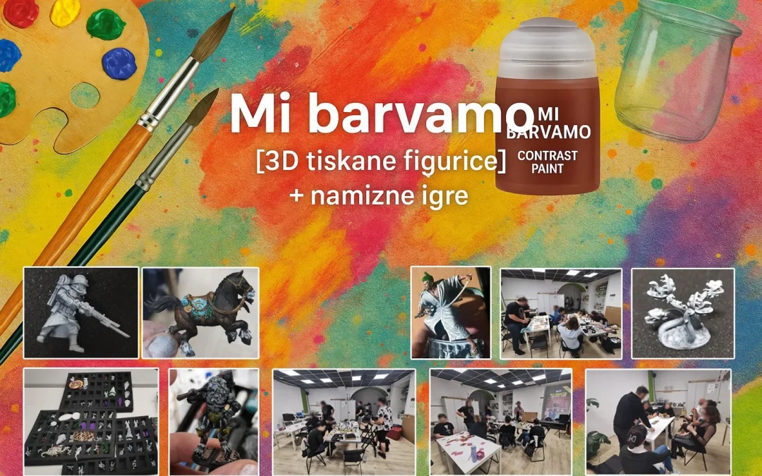 Druženje ob barvanju 3D figuric in namiznih igrah