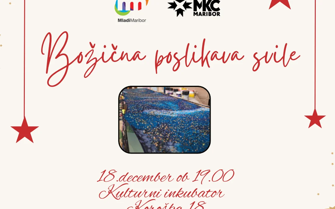 Mladinski družabni večer: Božična poslikava svile