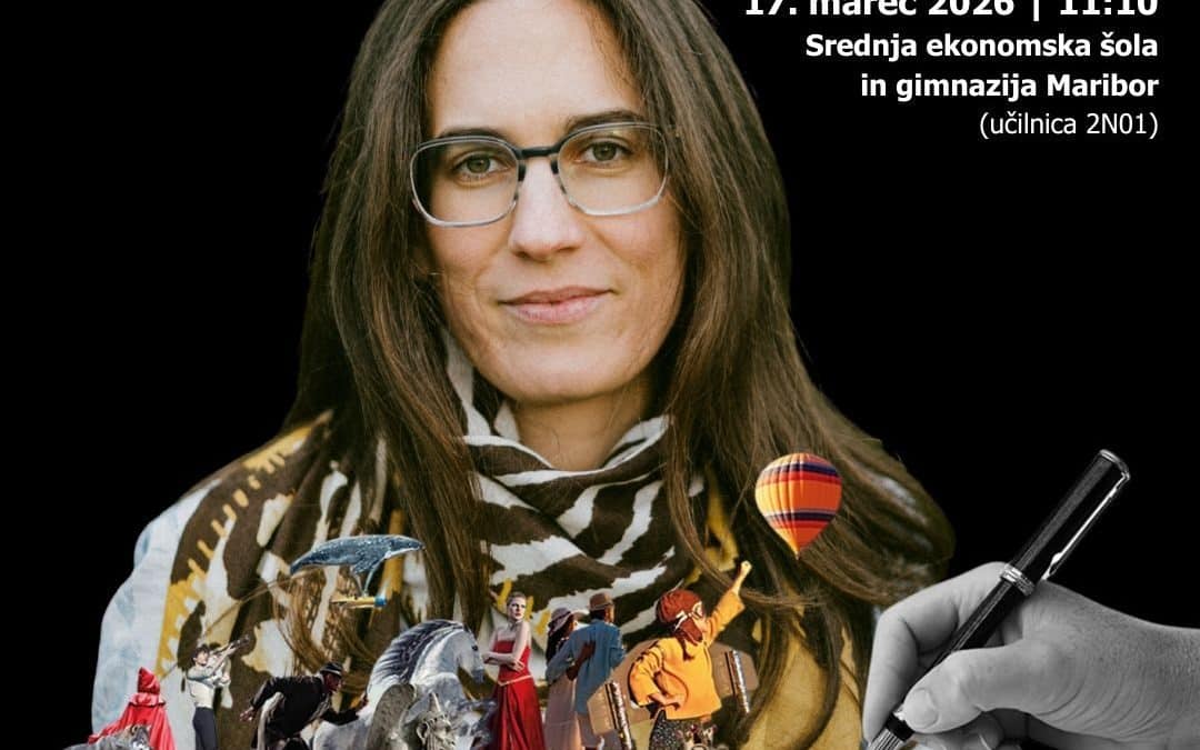 Pisateljica za katedrom: Tina Vrščaj