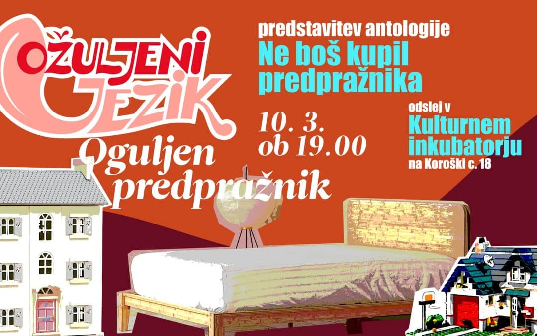 [Ožuljeni jezik] Predstavitev pesniške antologije Ne boš kupil predpražnika?