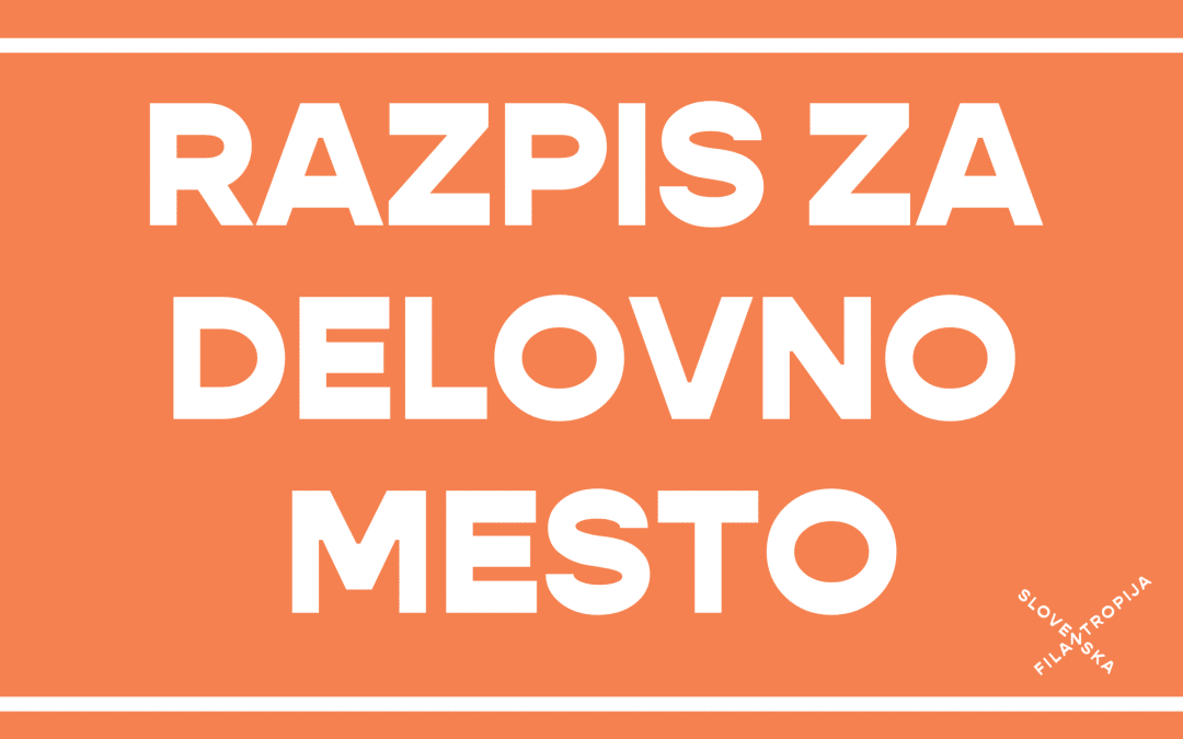 Delovno mesto Sodelavec_ka na področju socialnega varstva v Ljubljani