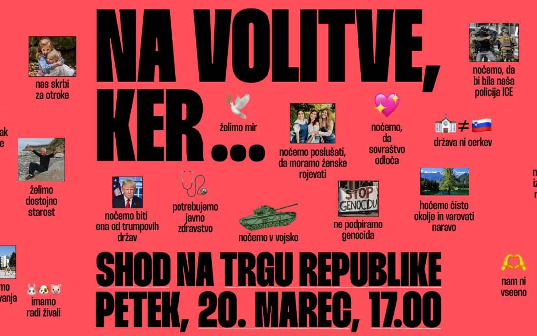 Volitve so še zadnji stabilni temelj demokracije, zato pojdimo volit!