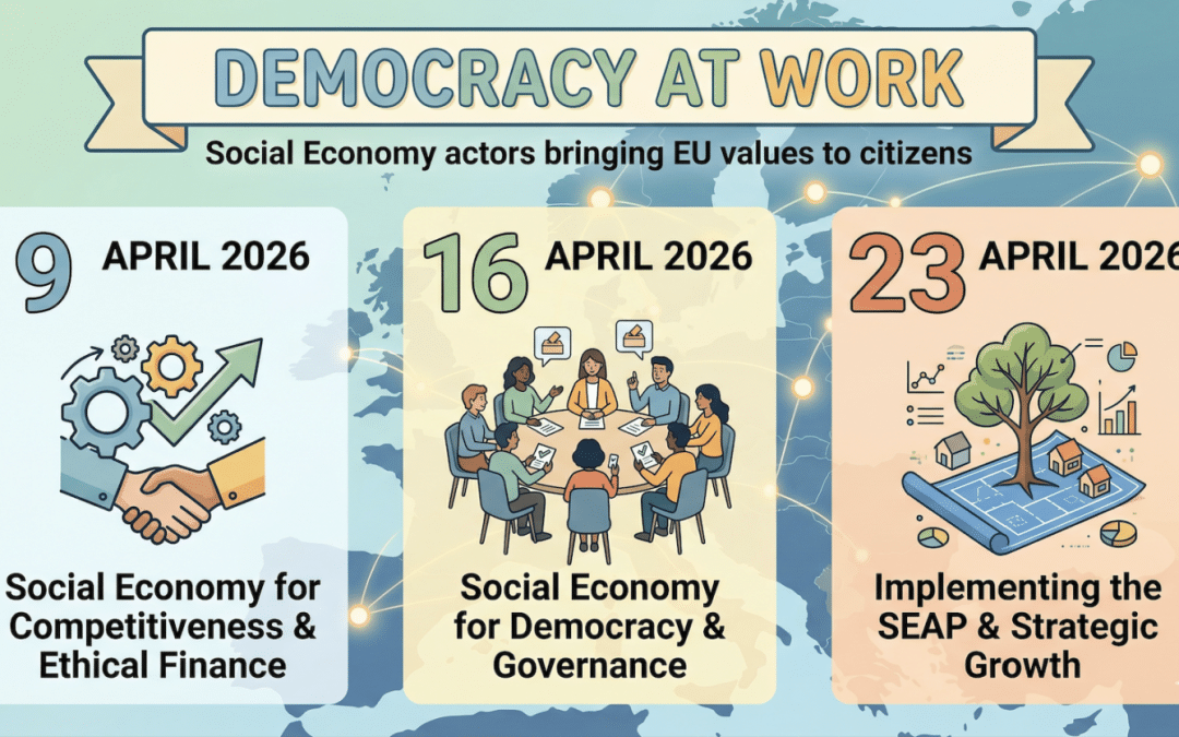 EPEKA na webinarjih “Democracy at Work: Social Economy actors bringing EU values to citizens”
