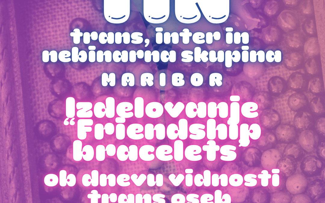 [Delavnica] Friendship bracelets / zapestnice prijateljstva
