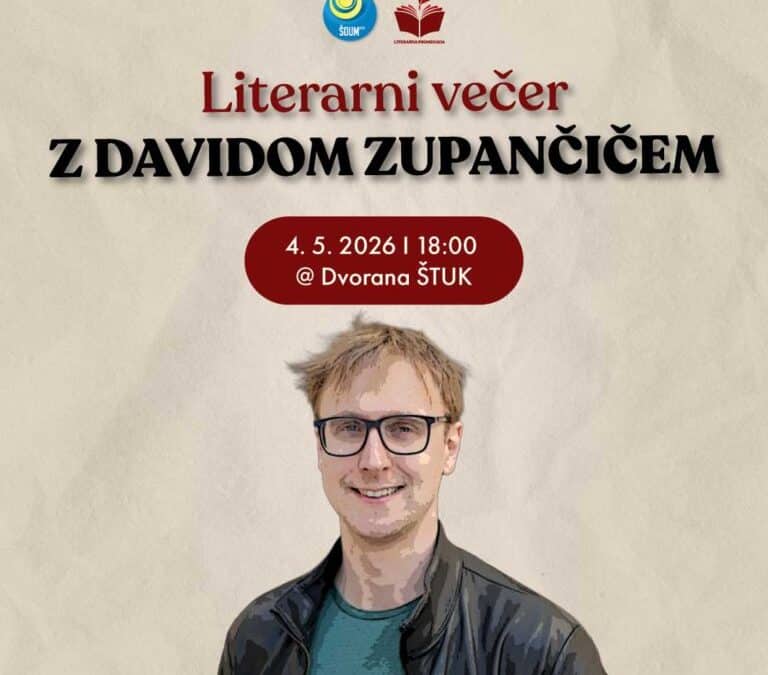 LITERARNI VEČER Z Davidom Zupančičem