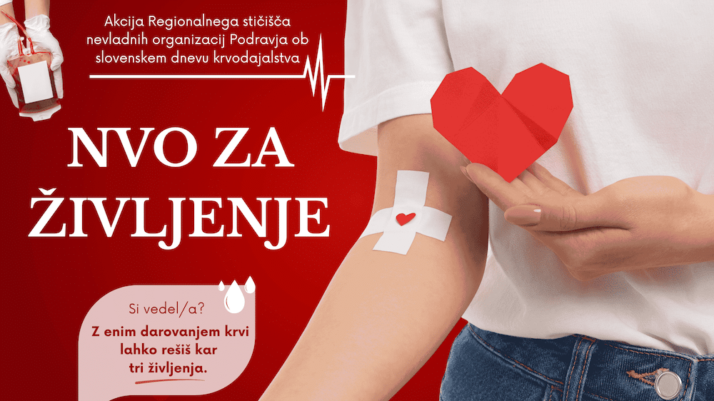 Akcija ob slovenskem dnevu krvodajalstva: NVO za življenje