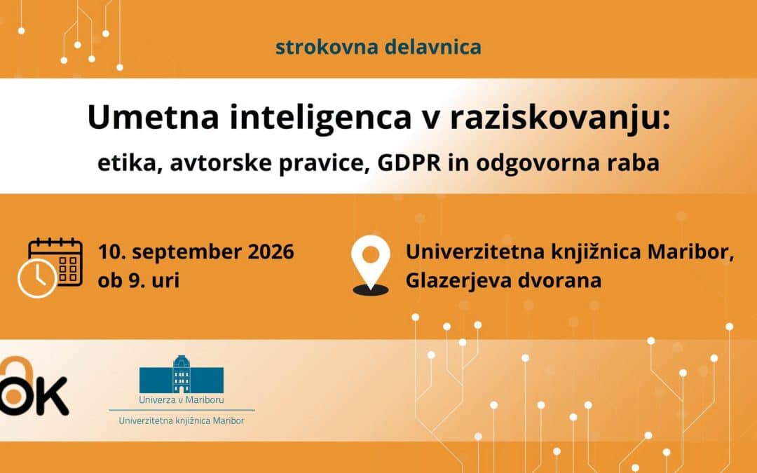 UMETNA INTELIGENCA V RAZISKOVANJU: Etika, avtorske pravice GDPR in odgovorna raba
