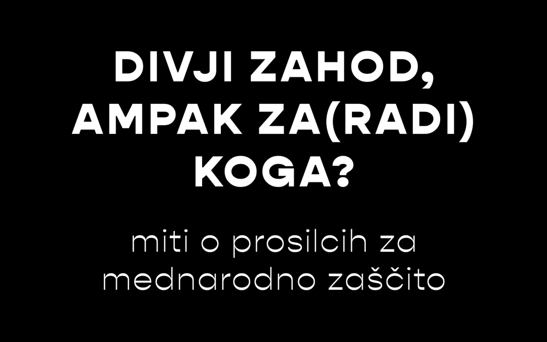 Divji zahod, ampak za(radi) koga? Miti o prosilcih za azil